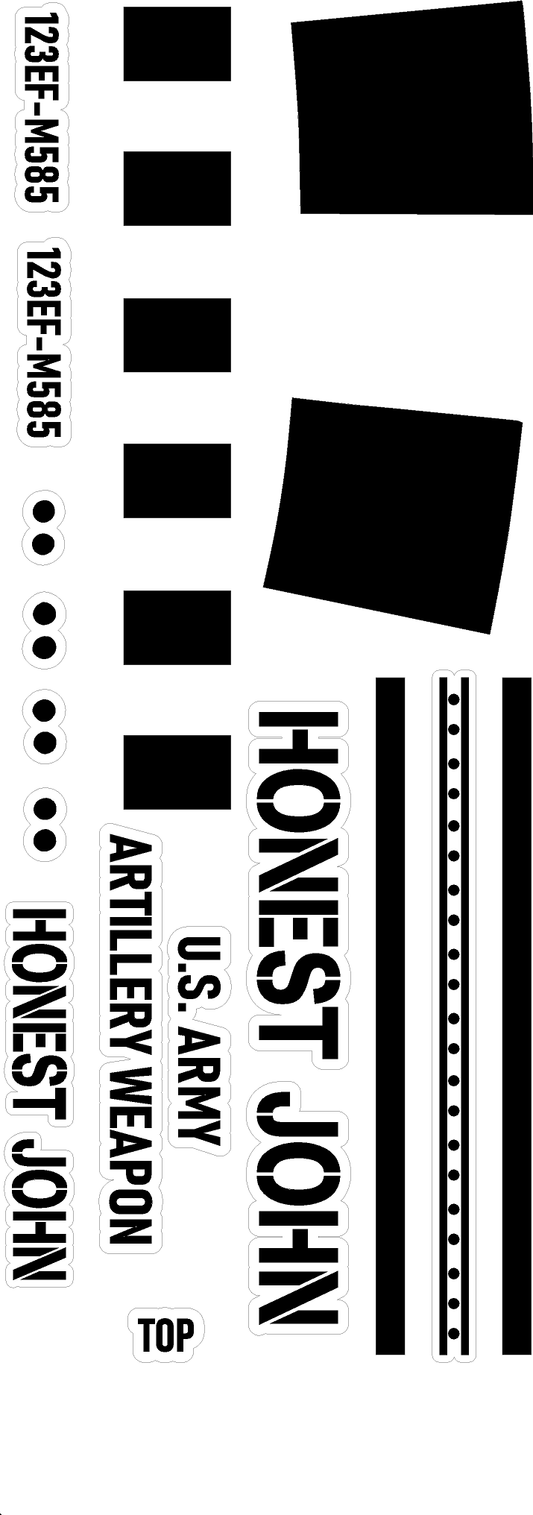 4" Honest John Decal
