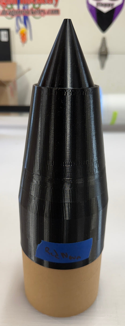 4" dia Red Nova style nose cone